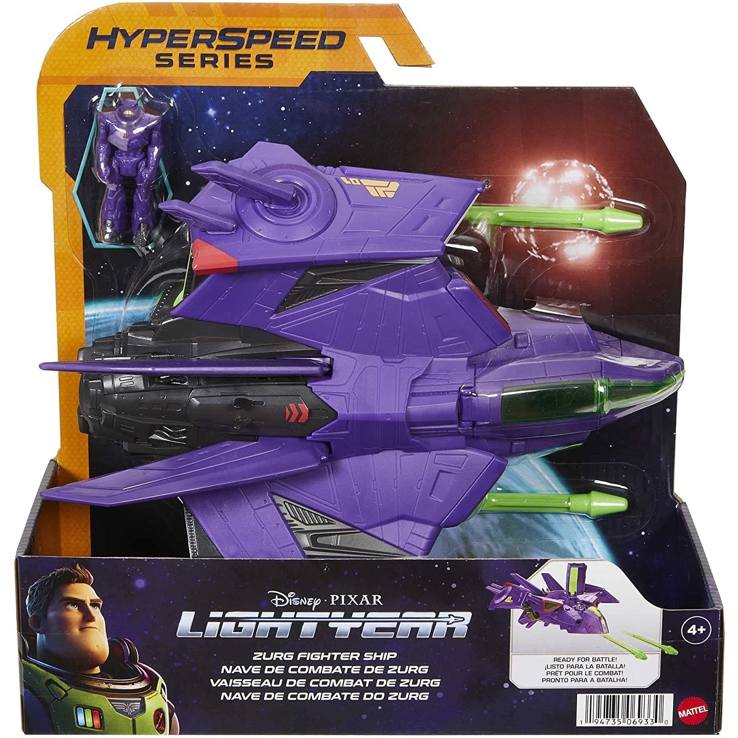 Vaisseau Buzz L'Éclair – Star Command – Jouet Buzz Le Film Toy Story, Neuf